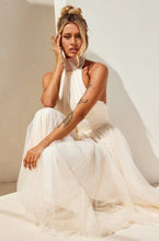 Load image into Gallery viewer, Saige and Paige Beige Tulle Midi
