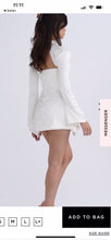 Load and play video in Gallery viewer, RENTAL - House of CB Toira Ivory Satin Dress- Size S
